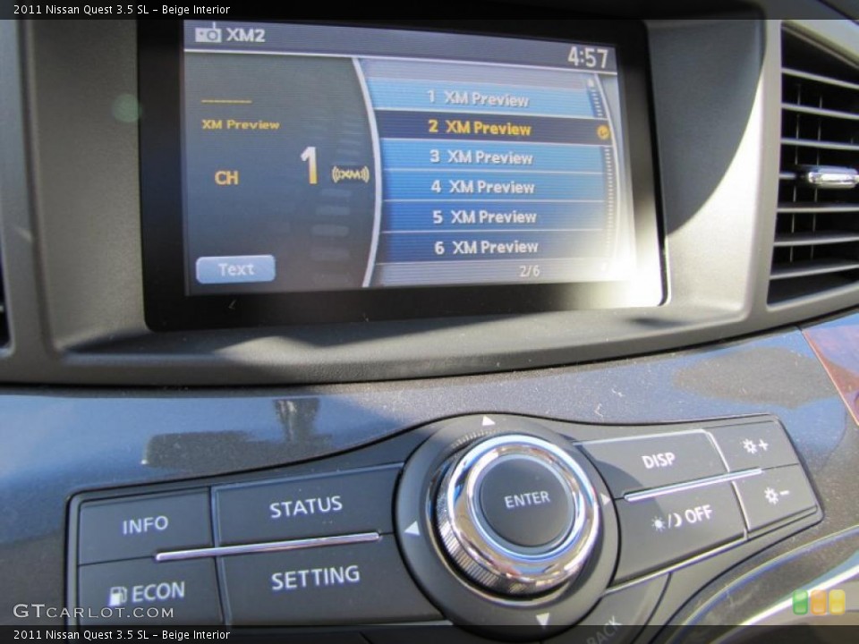 Beige Interior Controls for the 2011 Nissan Quest 3.5 SL #46589646