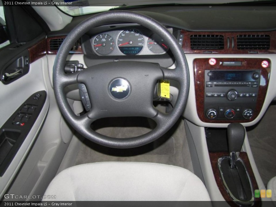 Gray Interior Steering Wheel for the 2011 Chevrolet Impala LS #46590192