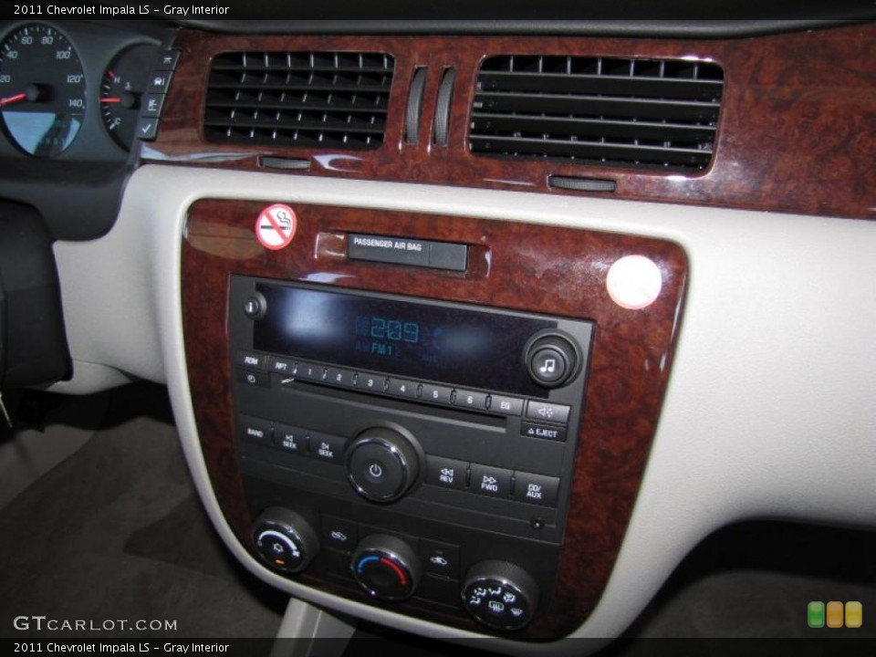 Gray Interior Controls for the 2011 Chevrolet Impala LS #46590198