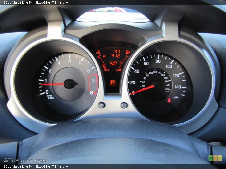 Black/Silver Trim Interior Gauges for the 2011 Nissan Juke SV #46590534