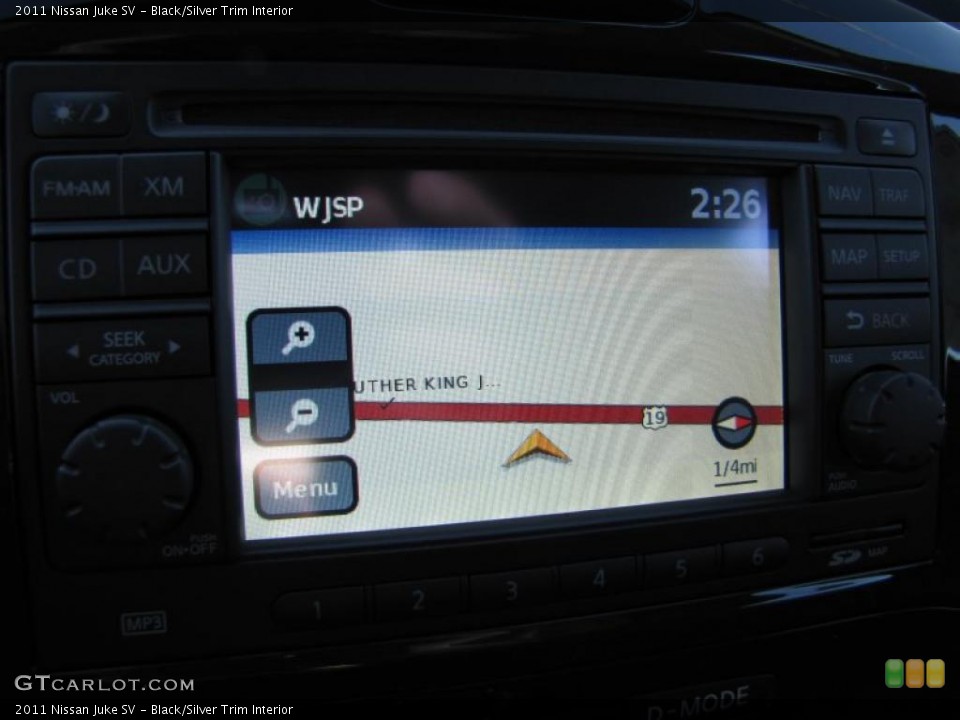 Black/Silver Trim Interior Navigation for the 2011 Nissan Juke SV #46590546