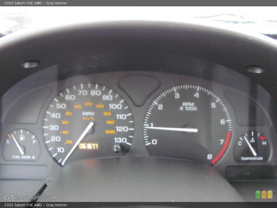 Gray Interior Gauges for the 2003 Saturn VUE AWD #46590681
