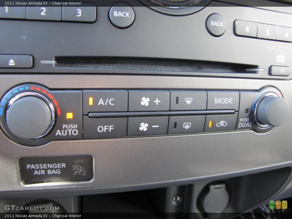 Charcoal Interior Controls for the 2011 Nissan Armada SV #46590735