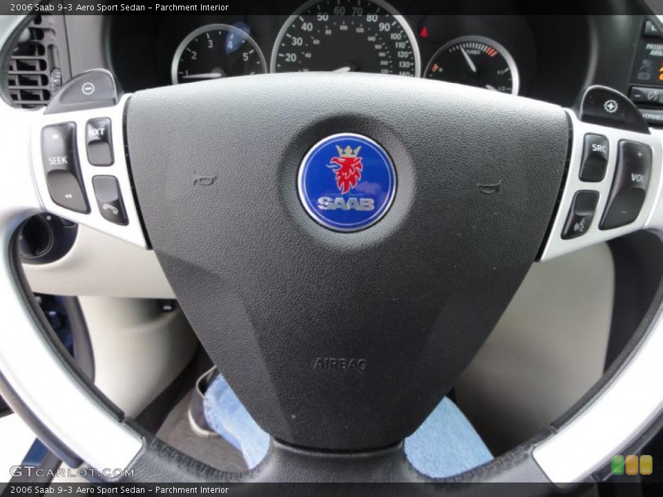 Parchment Interior Steering Wheel for the 2006 Saab 9-3 Aero Sport Sedan #46591544