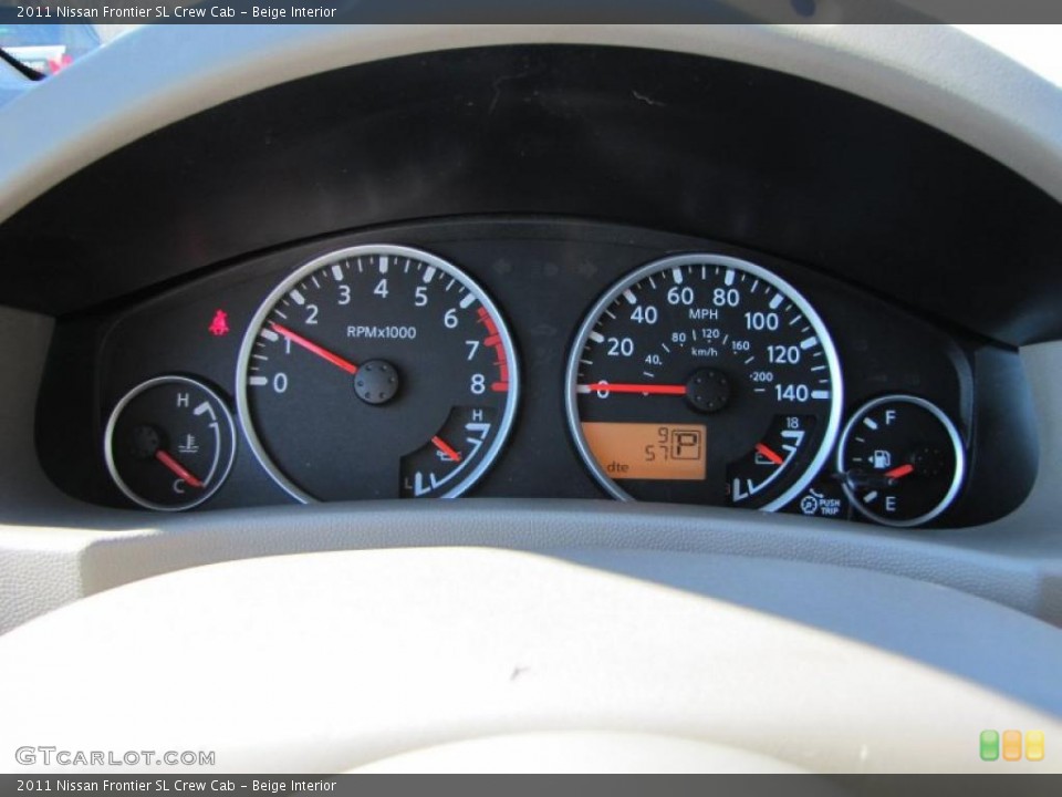Beige Interior Gauges for the 2011 Nissan Frontier SL Crew Cab #46592291
