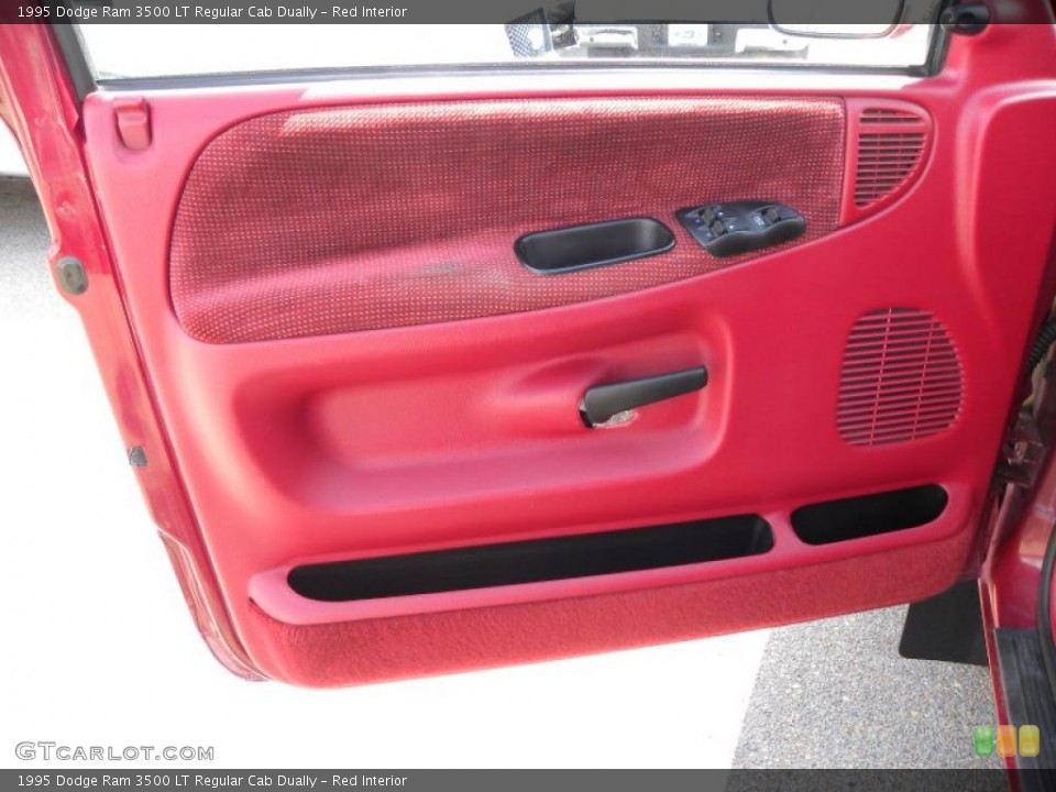 Red Interior Door Panel for the 1995 Dodge Ram 3500 LT Regular Cab Dually #46592561