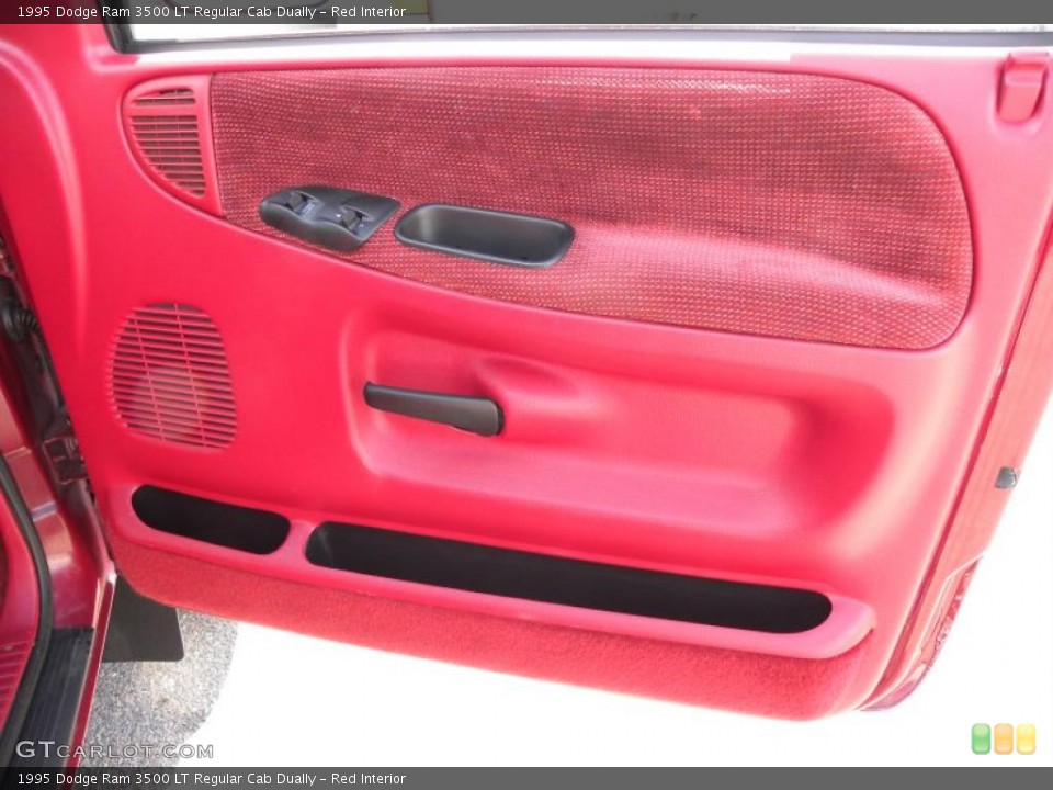 Red Interior Door Panel for the 1995 Dodge Ram 3500 LT Regular Cab Dually #46592588