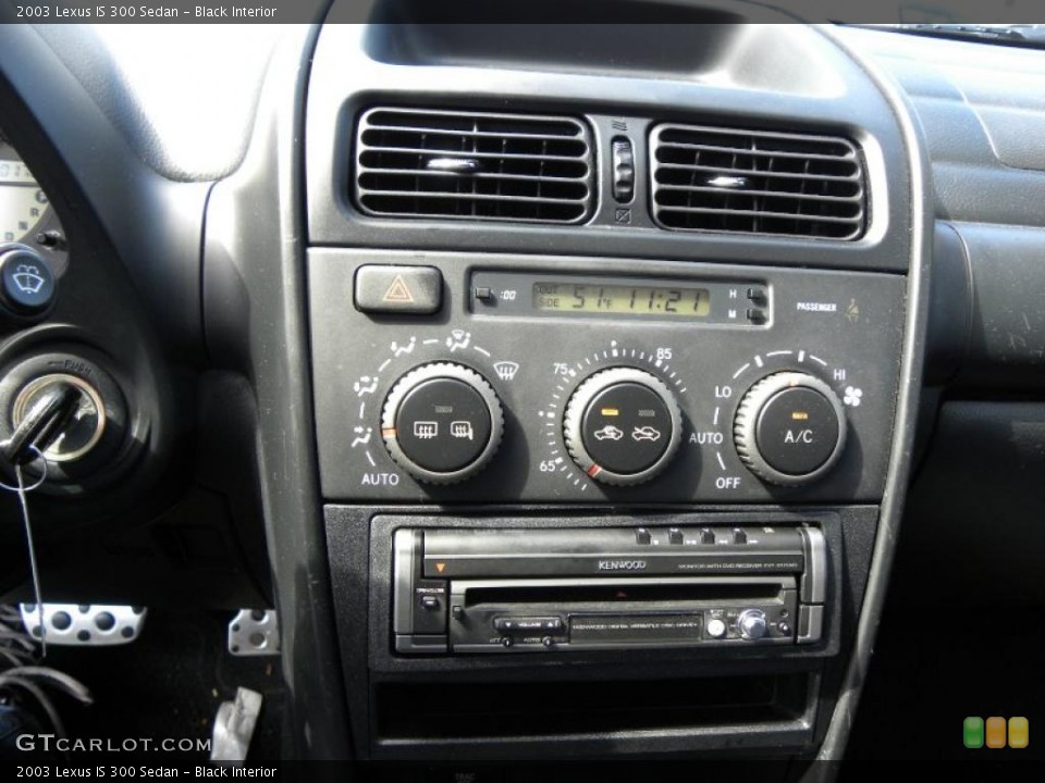 Black Interior Controls for the 2003 Lexus IS 300 Sedan #46594130