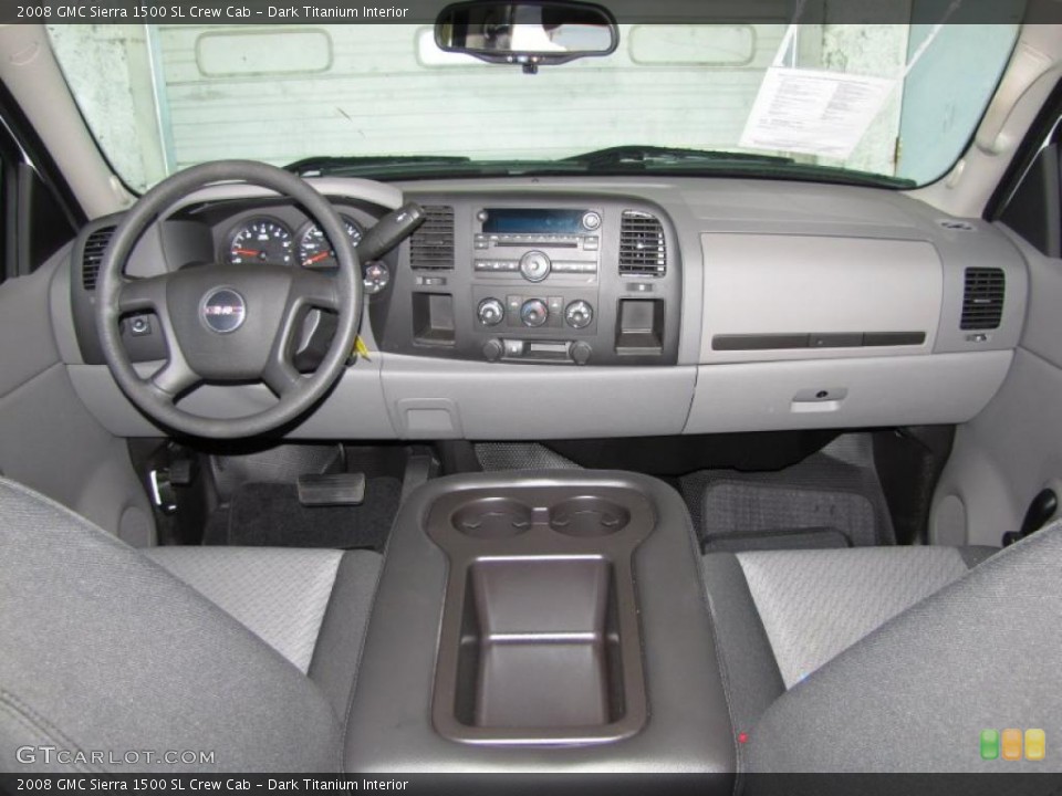 Dark Titanium Interior Dashboard for the 2008 GMC Sierra 1500 SL Crew Cab #46594241