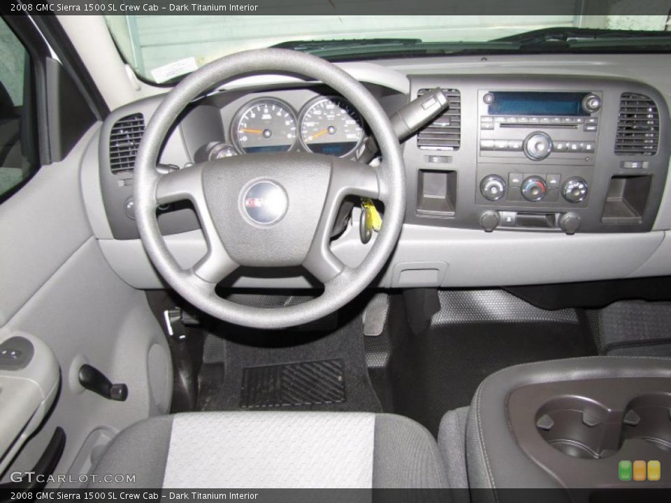 Dark Titanium Interior Dashboard for the 2008 GMC Sierra 1500 SL Crew Cab #46594247
