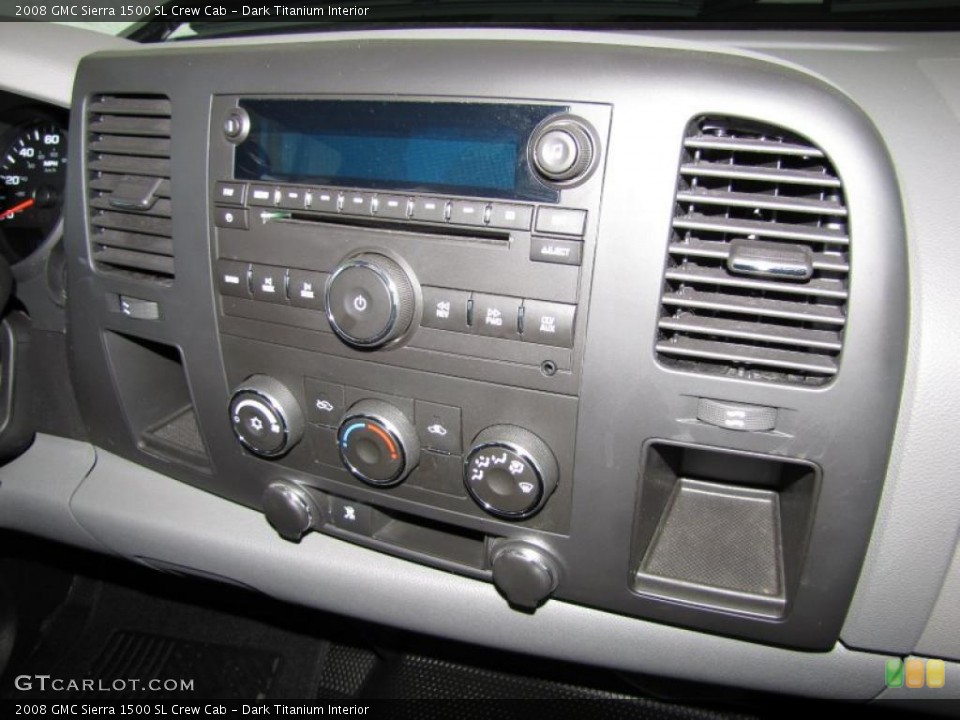 Dark Titanium Interior Controls for the 2008 GMC Sierra 1500 SL Crew Cab #46594256