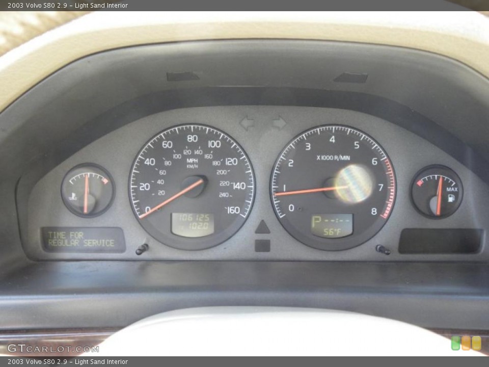 Light Sand Interior Gauges for the 2003 Volvo S80 2.9 #46594973
