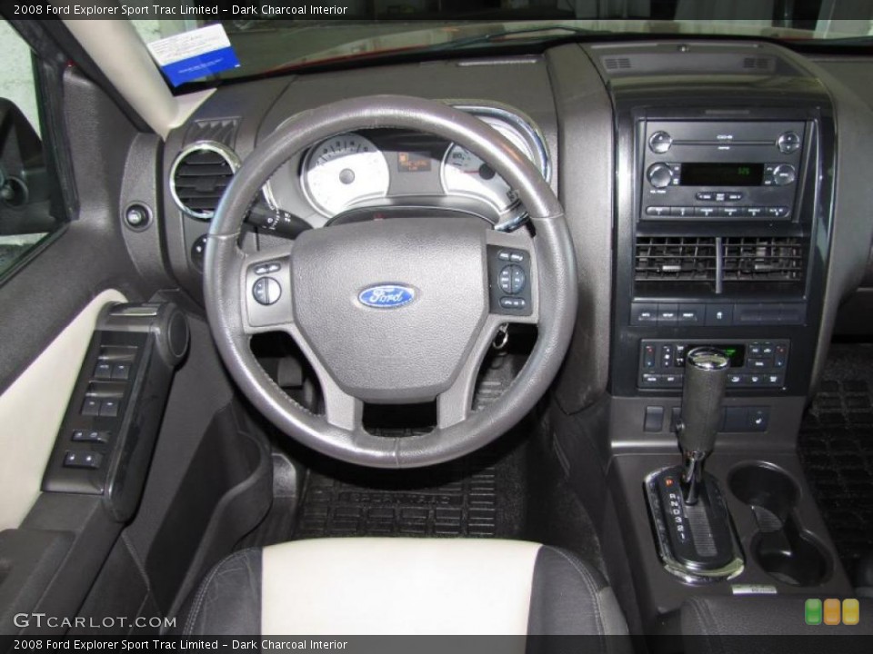Dark Charcoal Interior Dashboard for the 2008 Ford Explorer Sport Trac Limited #46595531