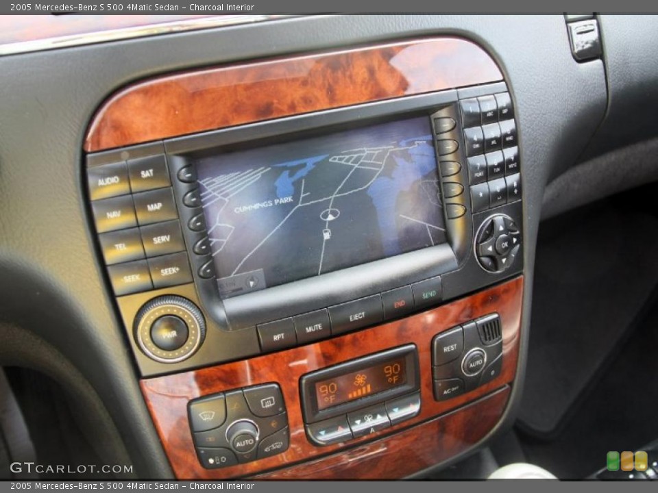 Charcoal Interior Controls for the 2005 Mercedes-Benz S 500 4Matic Sedan #46597199