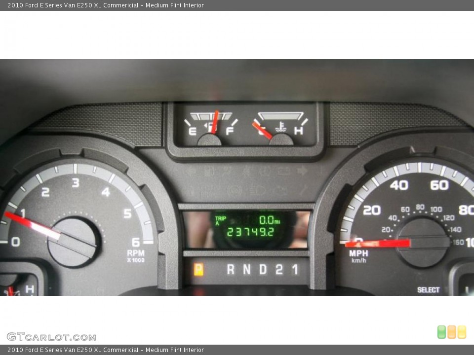 Medium Flint Interior Gauges for the 2010 Ford E Series Van E250 XL Commericial #46597568