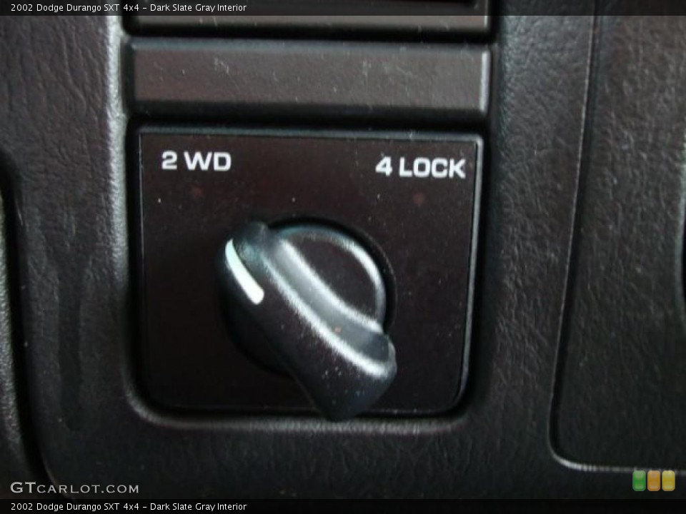 Dark Slate Gray Interior Controls for the 2002 Dodge Durango SXT 4x4 #46597898