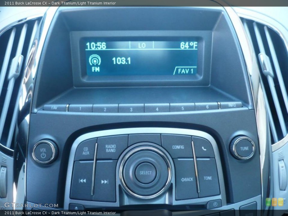 Dark Titanium/Light Titanium Interior Controls for the 2011 Buick LaCrosse CX #46599326