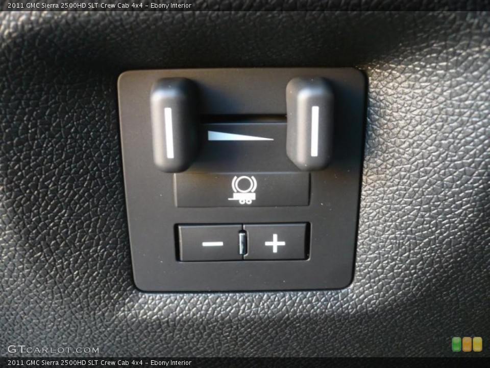 Ebony Interior Controls for the 2011 GMC Sierra 2500HD SLT Crew Cab 4x4 #46600787