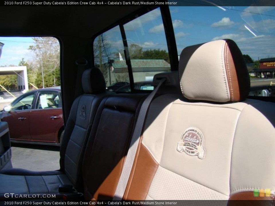 Cabela's Dark Rust/Medium Stone Interior Photo for the 2010 Ford F250 Super Duty Cabela's Edition Crew Cab 4x4 #46601879