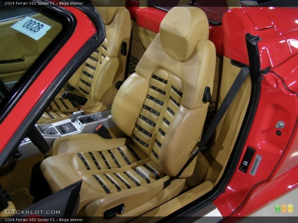 Beige Interior Photo for the 2004 Ferrari 360 Spider F1 #46603