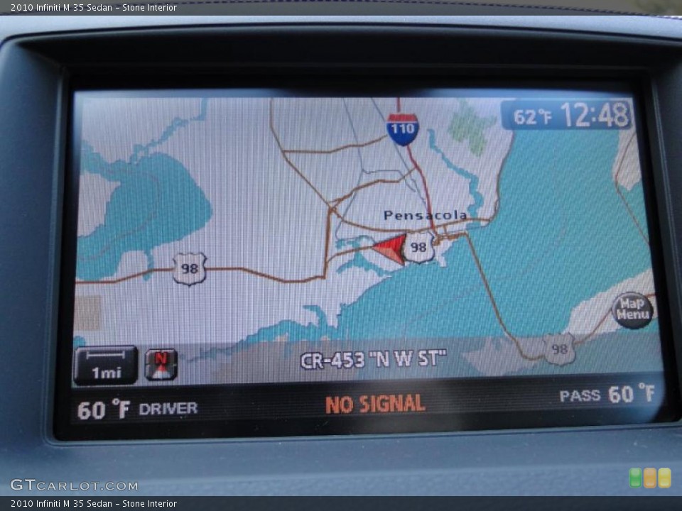 Stone Interior Navigation for the 2010 Infiniti M 35 Sedan #46603930