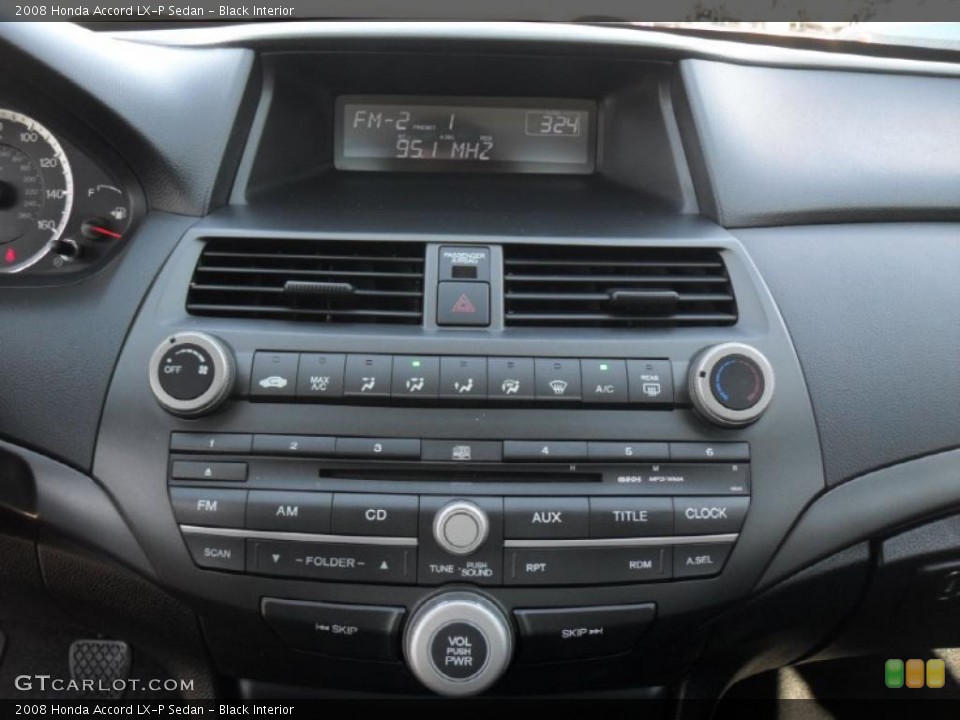 Black Interior Controls for the 2008 Honda Accord LX-P Sedan #46604884