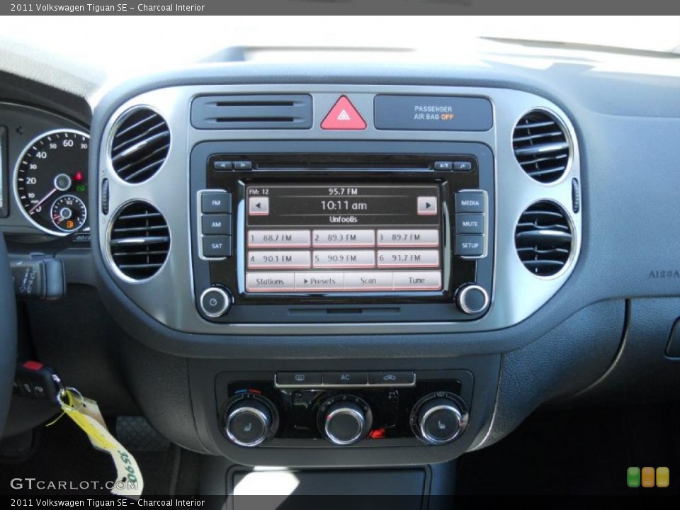 Charcoal Interior Controls for the 2011 Volkswagen Tiguan SE #46607632