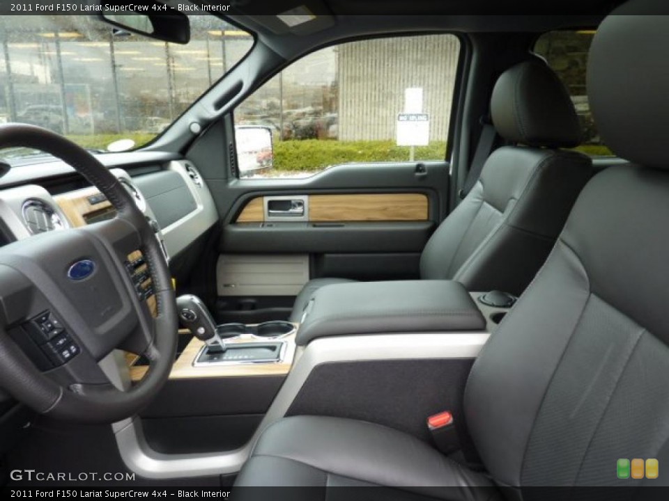 Black Interior Photo for the 2011 Ford F150 Lariat SuperCrew 4x4 #46608082