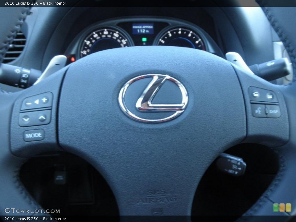 Black Interior Steering Wheel for the 2010 Lexus IS 250 #46608265