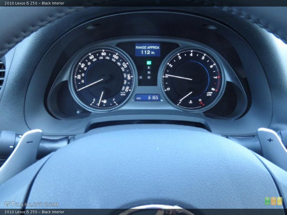 Black Interior Gauges for the 2010 Lexus IS 250 #46608277