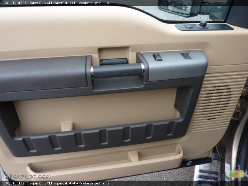Adobe Beige Interior Door Panel for the 2011 Ford F250 Super Duty XLT SuperCab 4x4 #46608556