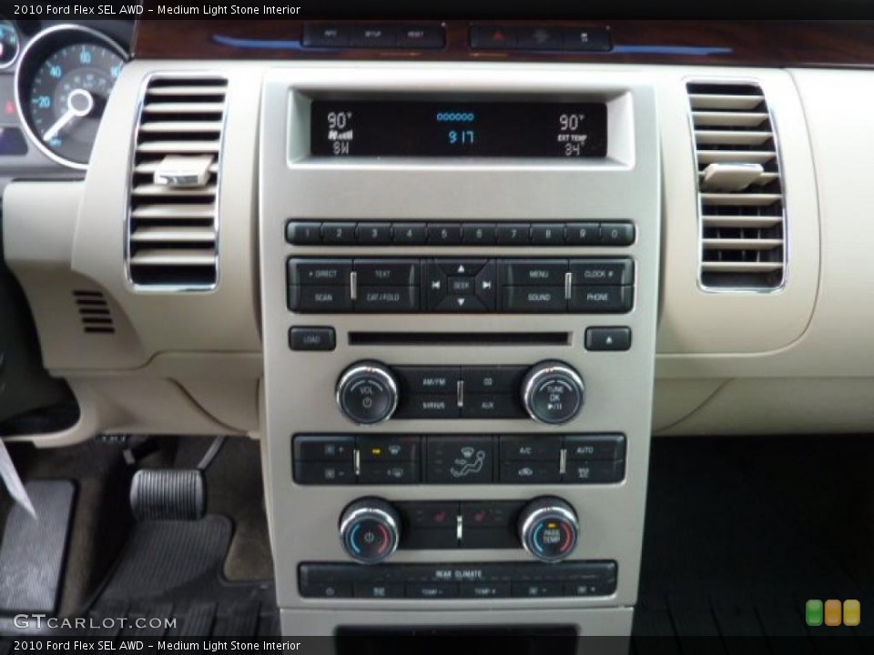Medium Light Stone Interior Controls for the 2010 Ford Flex SEL AWD #46609477