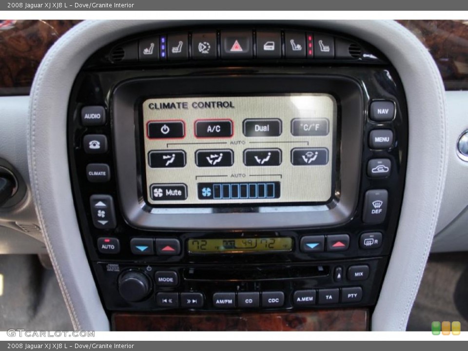 Dove/Granite Interior Controls for the 2008 Jaguar XJ XJ8 L #46612882