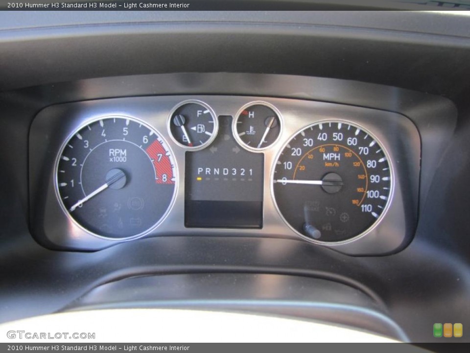 Light Cashmere Interior Gauges for the 2010 Hummer H3  #46613683