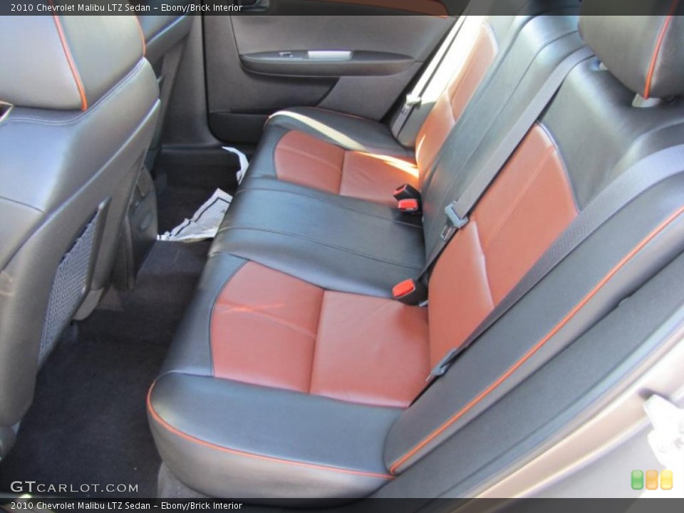 Ebony/Brick Interior Photo for the 2010 Chevrolet Malibu LTZ Sedan #46614832