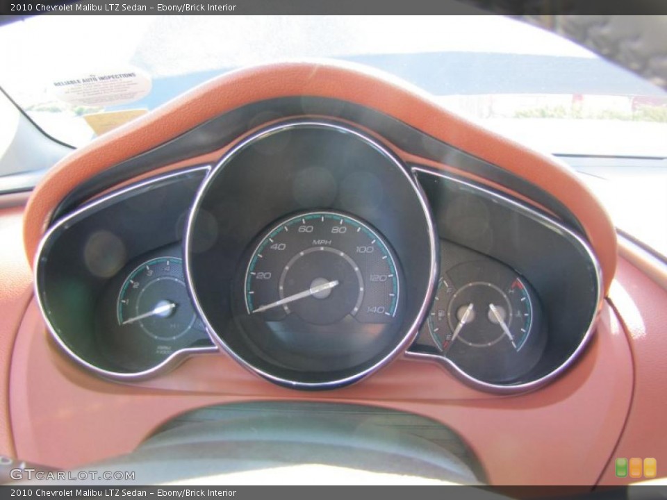 Ebony/Brick Interior Gauges for the 2010 Chevrolet Malibu LTZ Sedan #46614904