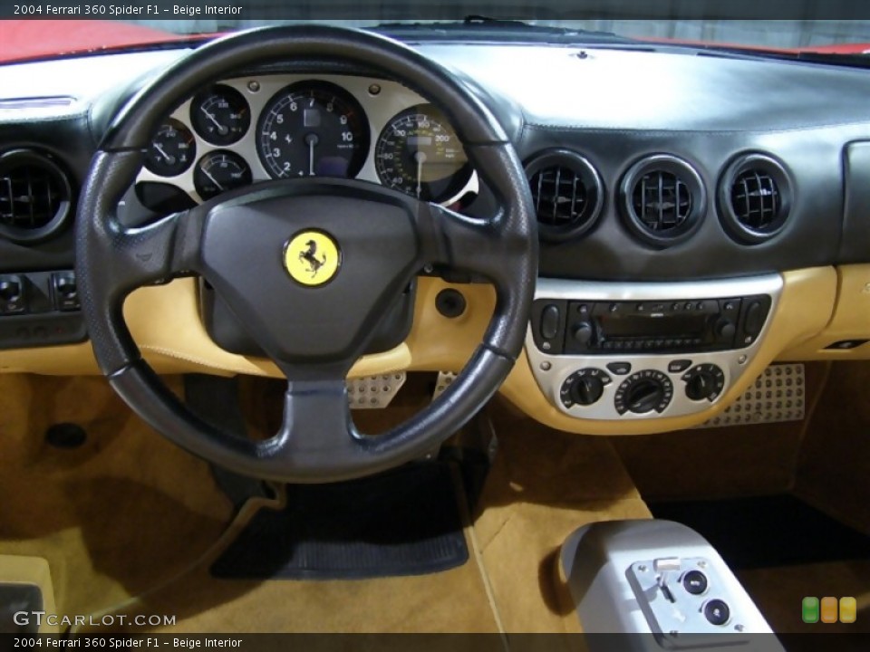 Beige Interior Controls for the 2004 Ferrari 360 Spider F1 #46615