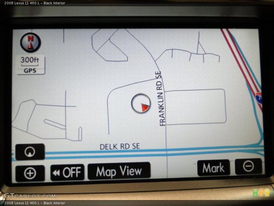 Black Interior Navigation for the 2008 Lexus LS 460 L #46615021