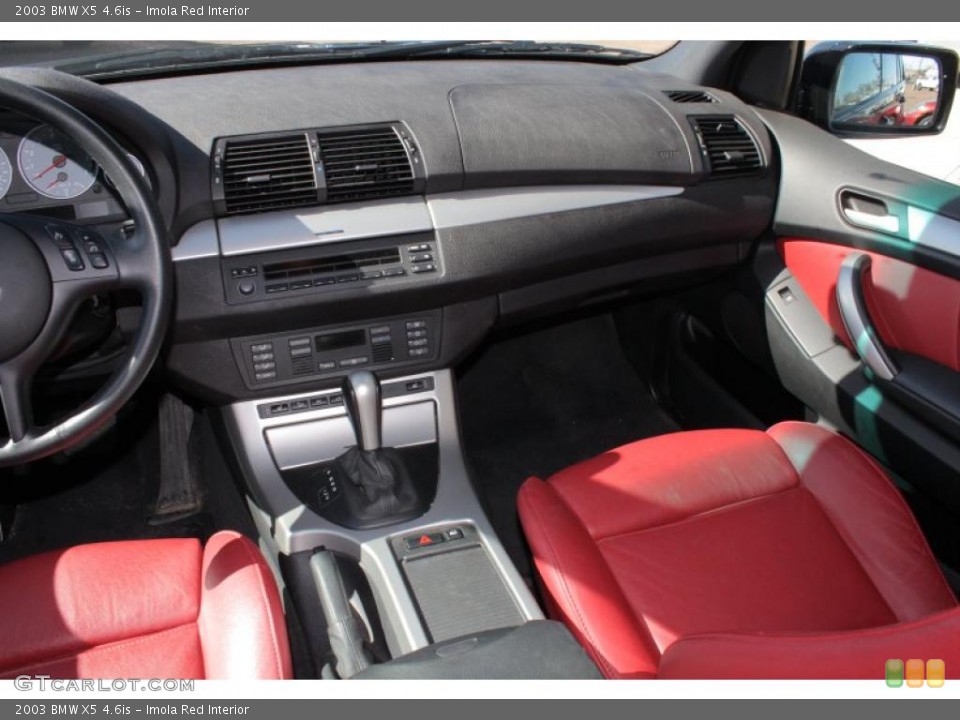 Imola Red Interior Dashboard for the 2003 BMW X5 4.6is #46615561