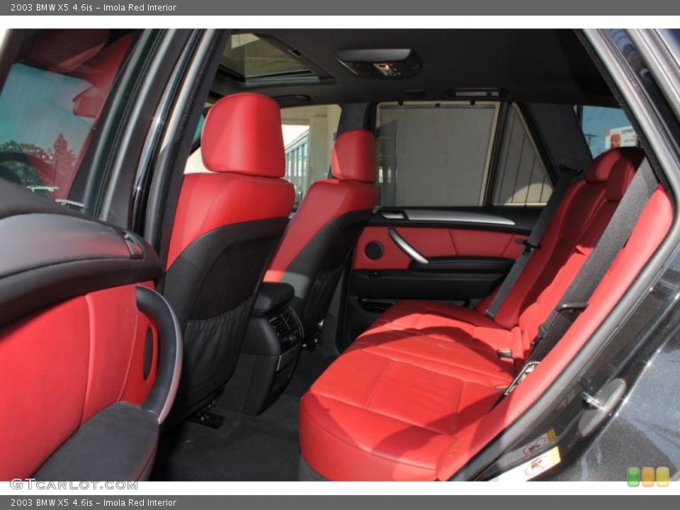 Imola Red Interior Photo for the 2003 BMW X5 4.6is #46615597