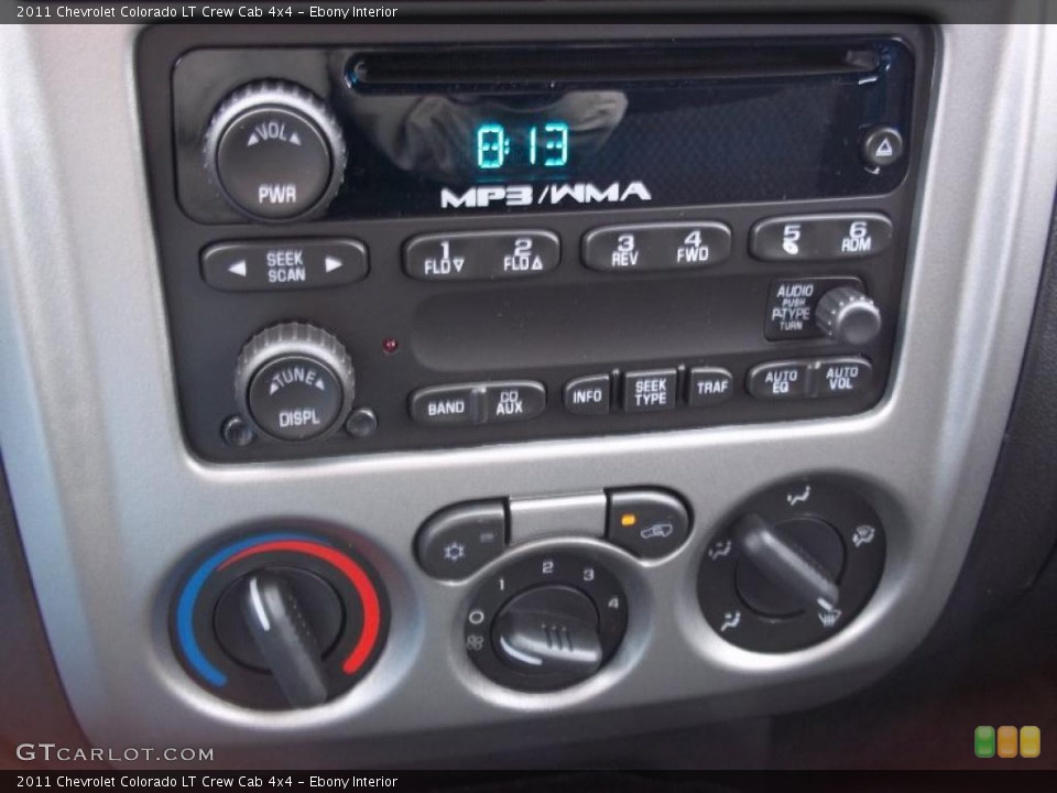 Ebony Interior Controls for the 2011 Chevrolet Colorado LT Crew Cab 4x4 #46615681