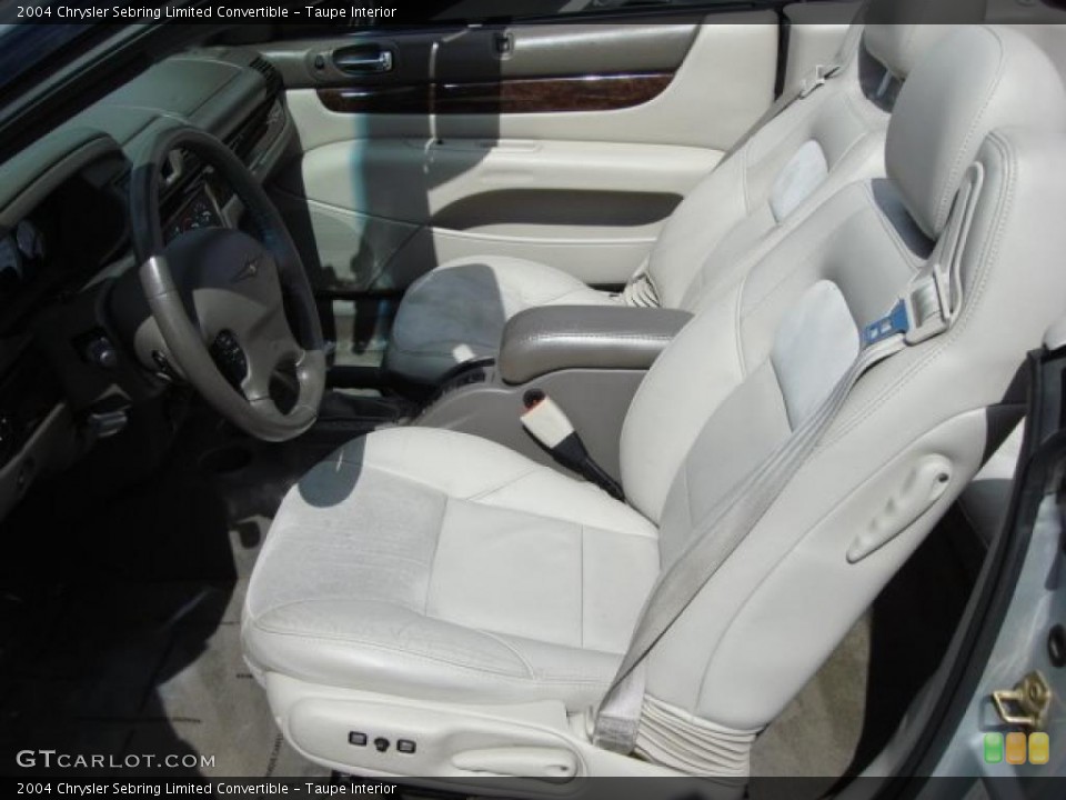 Taupe Interior Photo for the 2004 Chrysler Sebring Limited Convertible #46616446