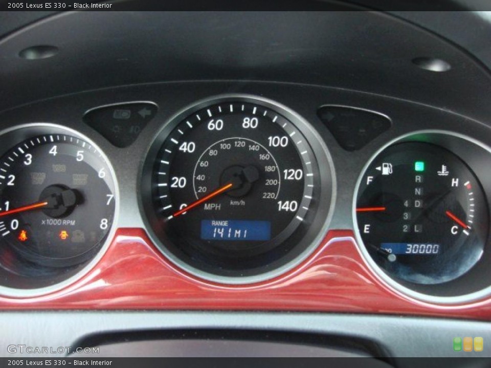 Black Interior Gauges for the 2005 Lexus ES 330 #46617895