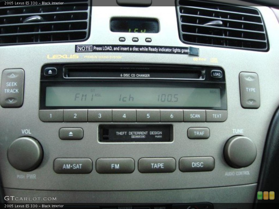 Black Interior Controls for the 2005 Lexus ES 330 #46617901
