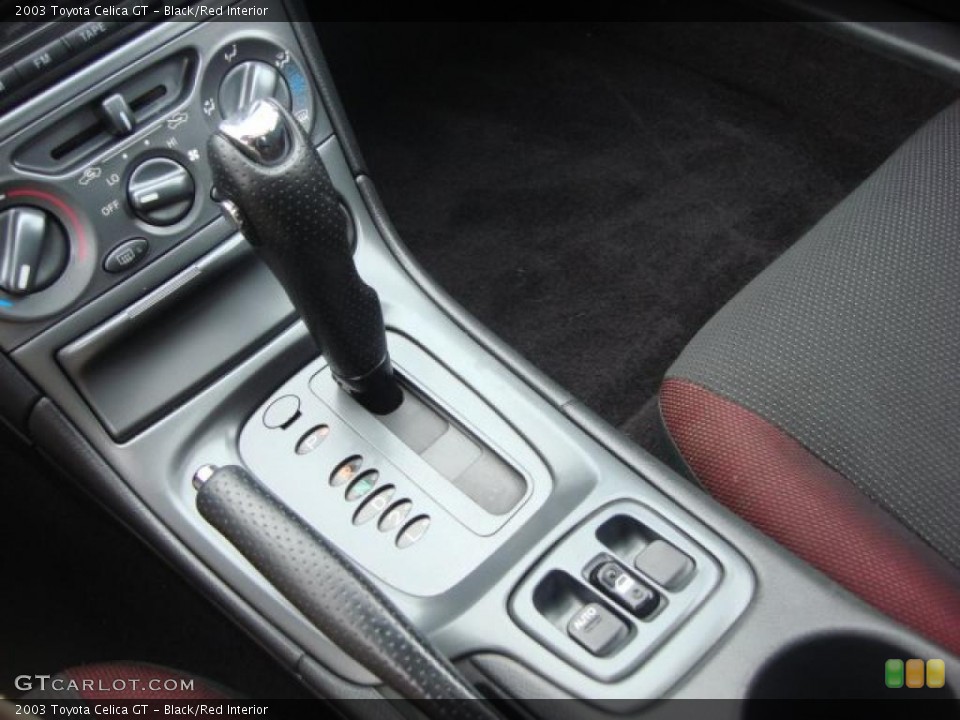 Black/Red Interior Transmission for the 2003 Toyota Celica GT #46618216