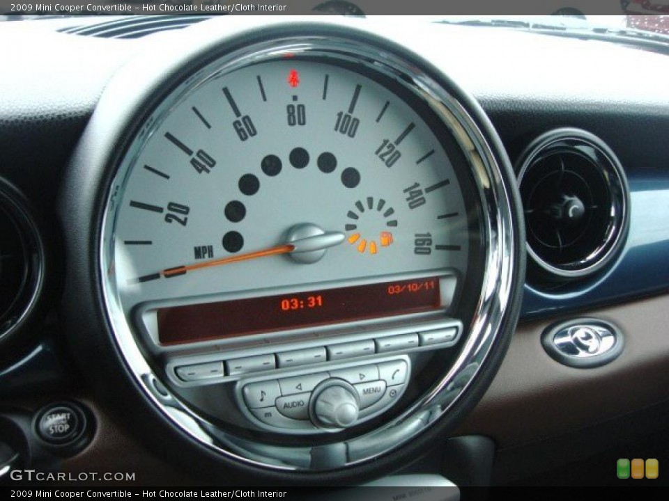 Hot Chocolate Leather/Cloth Interior Gauges for the 2009 Mini Cooper Convertible #46618423