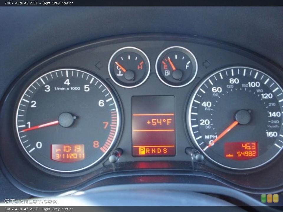 Light Grey Interior Gauges for the 2007 Audi A3 2.0T #46620511