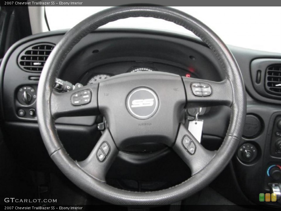 Ebony Interior Steering Wheel for the 2007 Chevrolet TrailBlazer SS #46621429