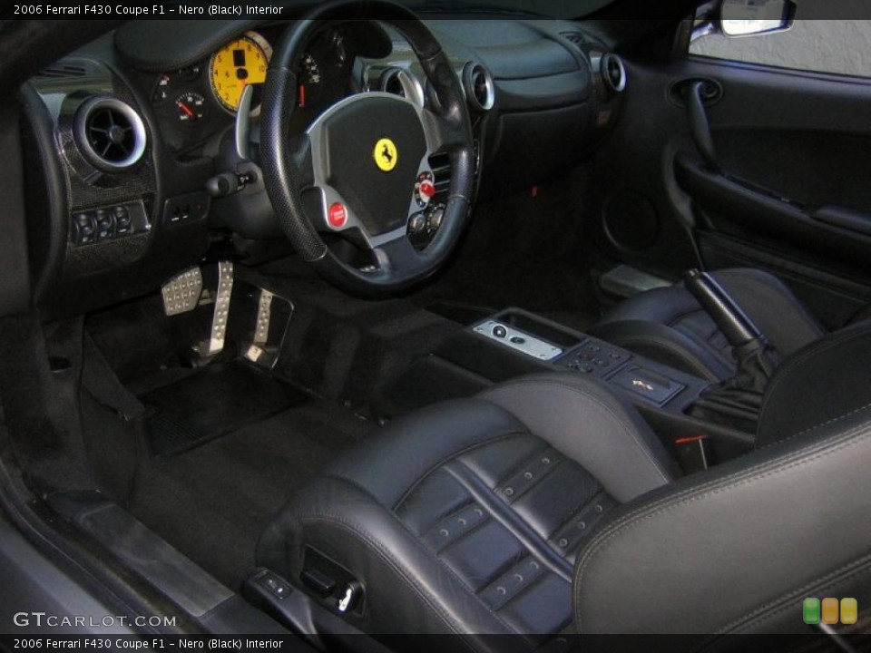 Nero (Black) Interior Photo for the 2006 Ferrari F430 Coupe F1 #46621516