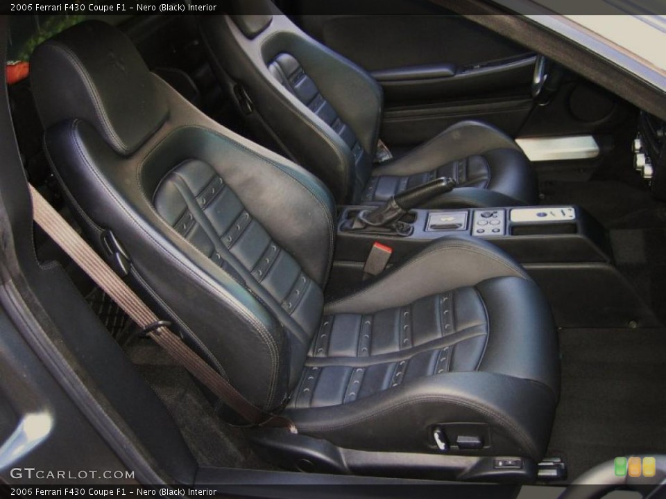 Nero (Black) Interior Photo for the 2006 Ferrari F430 Coupe F1 #46621576